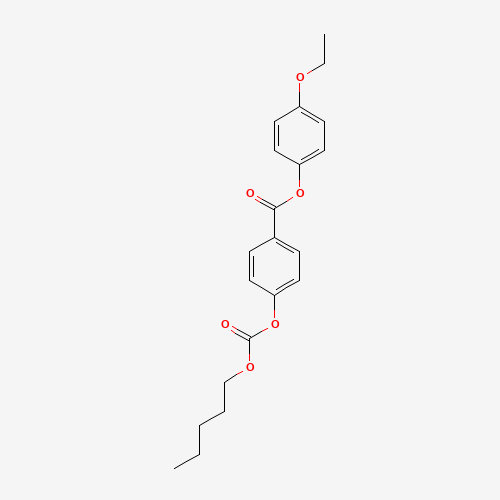 (4-ethoxyphenyl) 4-pentoxycarbonyloxybenzoate (CAS: 33926-46-4) - Chemical Structure and Molecular Formula 