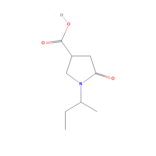 1-butan-2-yl-5-oxopyrrolidine-3-carboxylic acid (CAS: 696647-92-4) - Related Chemical Product