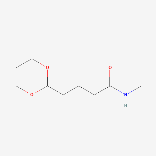 4-(1,3-dioxan-2-yl)-N-methylbutanamide (CAS: 427891-99-4) - Chemical Structure and Molecular Formula 