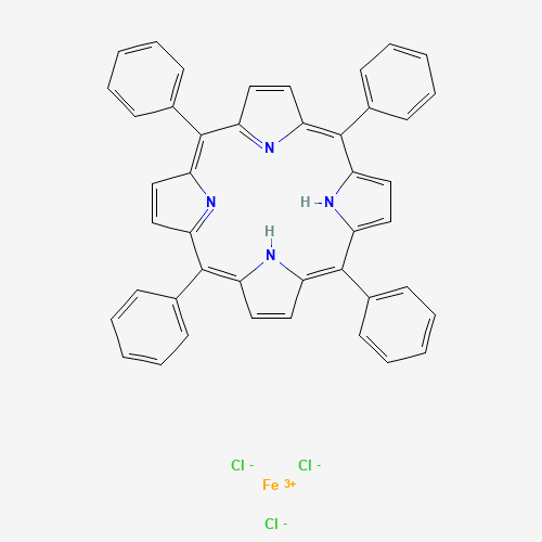 iron(3+);5,10,15,20-tetraphenyl-21,22-dihydroporphyrin;trichloride (CAS: 16456-81-8) - Chemical Structure and Molecular Formula 