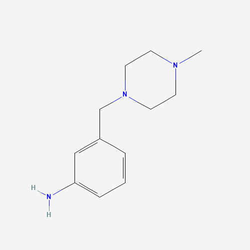 3-[(4-methylpiperazin-1-yl)methyl]aniline (CAS: 198281-55-9) - Chemical Structure and Molecular Formula 