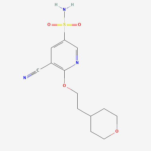 5-cyano-6-[2-(oxan-4-yl)ethoxy]pyridine-3-sulfonamide (CAS: 1228876-48-9) - Related Chemical Product