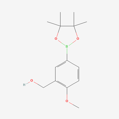 [2-methoxy-5-(4,4,5,5-tetramethyl-1,3,2-dioxaborolan-2-yl)phenyl]methanol (CAS: 1009303-77-8) - Related Chemical Product