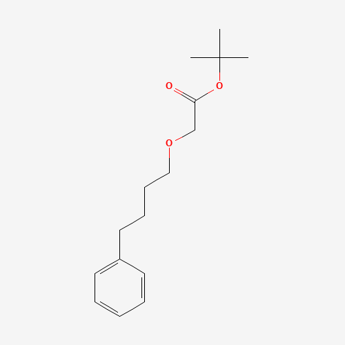 tert-butyl 2-(4-phenylbutoxy)acetate (CAS: 222634-74-4) - Chemical Structure and Molecular Formula 