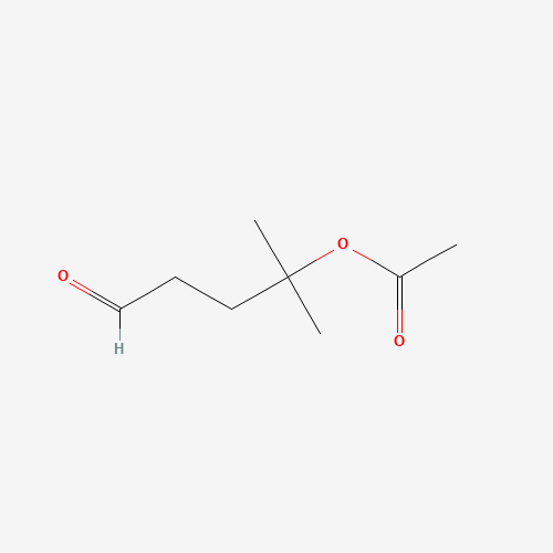 (2-methyl-5-oxopentan-2-yl) acetate (CAS: 110086-93-6) - Chemical Structure and Molecular Formula 