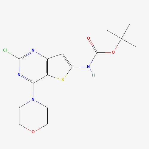 tert-butyl N-(2-chloro-4-morpholin-4-ylthieno[3,2-d]pyrimidin-6-yl)carbamate (CAS: 956389-13-2) - Related Chemical Product