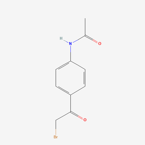 N-[4-(2-bromoacetyl)phenyl]acetamide (CAS: 21675-02-5) - Chemical Structure and Molecular Formula 