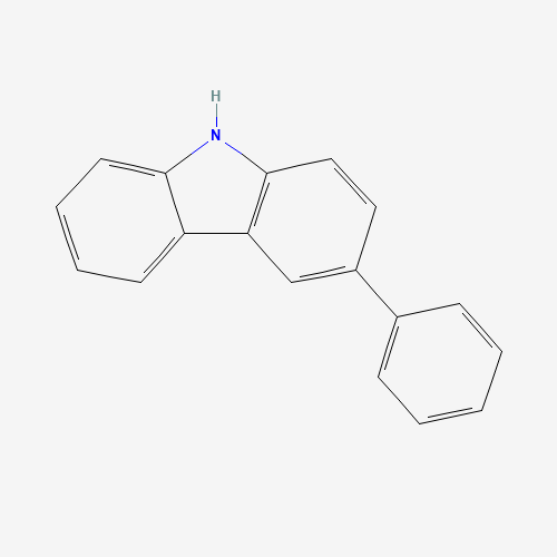 3-phenyl-9H-carbazole (CAS: 103012-26-6) - Chemical Structure and Molecular Formula 