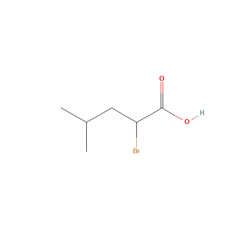 2-bromo-4-methylpentanoic acid (CAS: 42990-24-9) - Chemical Structure and Molecular Formula 