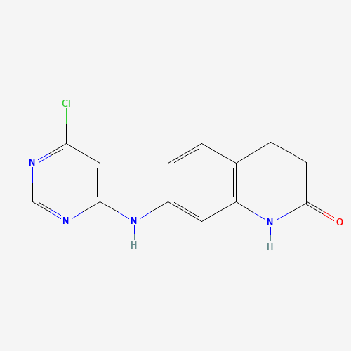 7-[(6-chloropyrimidin-4-yl)amino]-3,4-dihydro-1H-quinolin-2-one (CAS: 862461-95-8) - Related Chemical Product