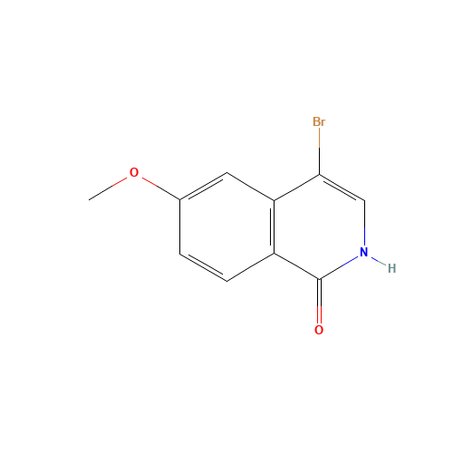 4-bromo-6-methoxy-2H-isoquinolin-1-one (CAS: 923278-23-3) - Chemical Structure and Molecular Formula 
