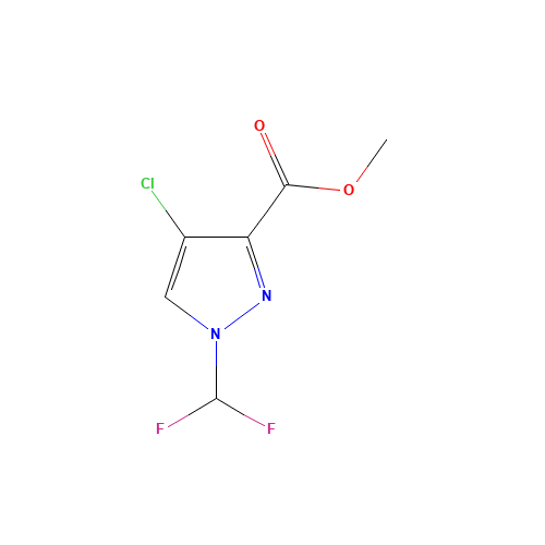 methyl 4-chloro-1-(difluoromethyl)pyrazole-3-carboxylate (CAS: 1310351-06-4) - Related Chemical Product