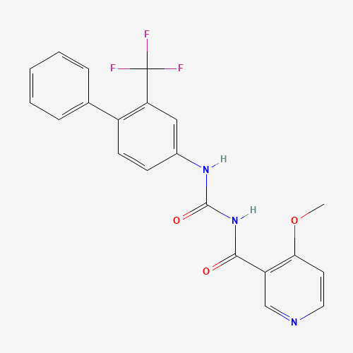 4-methoxy-N-[[4-phenyl-3-(trifluoromethyl)phenyl]carbamoyl]pyridine-3-carboxamide (CAS: 1324003-64-6) - Related Chemical Product