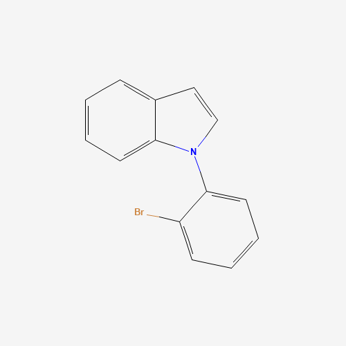 1-(2-bromophenyl)indole (CAS: 938164-50-2) - Chemical Structure and Molecular Formula 