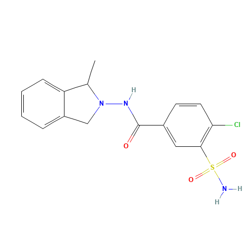 4-chloro-N-(1-methyl-1,3-dihydroisoindol-2-yl)-3-sulfamoylbenzamide (CAS: 75820-08-5) - Related Chemical Product