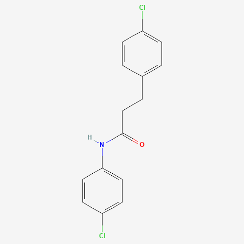 N,3-bis(4-chlorophenyl)propanamide (CAS: 940639-22-5) - Chemical Structure and Molecular Formula 