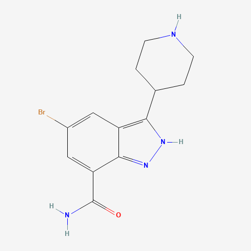 5-bromo-3-piperidin-4-yl-2H-indazole-7-carboxamide (CAS: 872350-31-7) - Related Chemical Product
