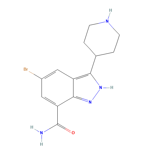 5-bromo-3-piperidin-4-yl-2H-indazole-7-carboxamide (CAS: 872350-31-7) - Related Chemical Product