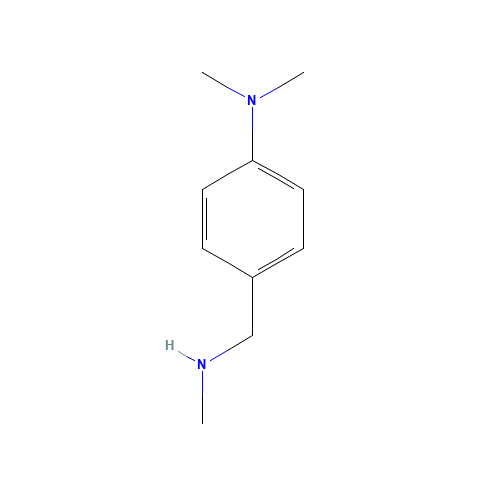 N,N-dimethyl-4-(methylaminomethyl)aniline (CAS: 83671-43-6) - Chemical Structure and Molecular Formula 