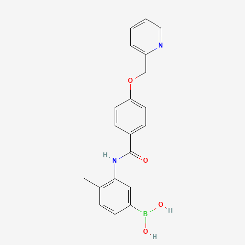 [4-methyl-3-[[4-(pyridin-2-ylmethoxy)benzoyl]amino]phenyl]boronic acid (CAS: 1126369-28-5) - Related Chemical Product