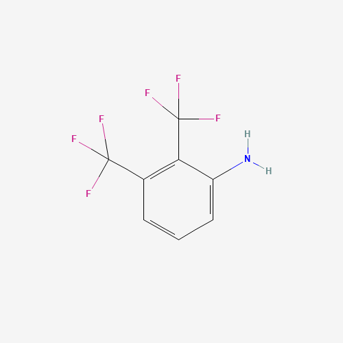 2,3-bis(trifluoromethyl)aniline (CAS: 3822-20-6) - Chemical Structure and Molecular Formula 