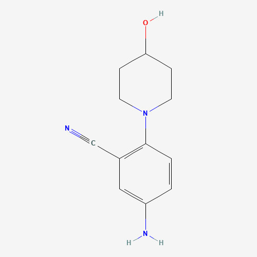 5-amino-2-(4-hydroxypiperidin-1-yl)benzonitrile (CAS: 288251-78-5) - Related Chemical Product