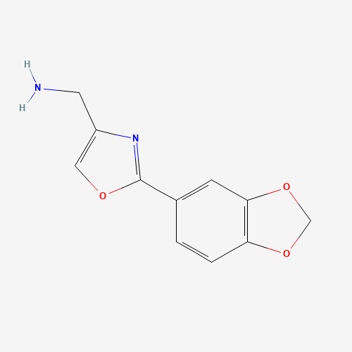 [2-(1,3-benzodioxol-5-yl)-1,3-oxazol-4-yl]methanamine (CAS: 885273-48-3) - Related Chemical Product