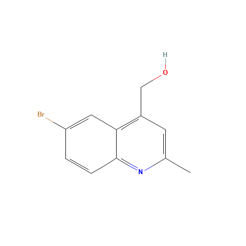 (6-bromo-2-methylquinolin-4-yl)methanol (CAS: 885279-63-0) - Chemical Structure and Molecular Formula 