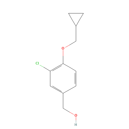 [3-chloro-4-(cyclopropylmethoxy)phenyl]methanol (CAS: 1224719-10-1) - Related Chemical Product