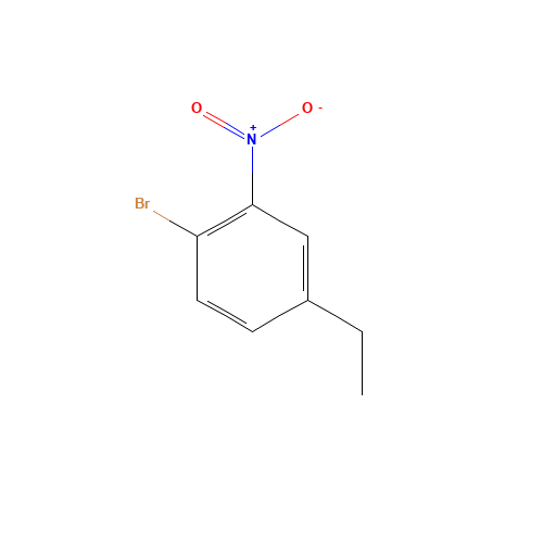 1-bromo-4-ethyl-2-nitrobenzene (CAS: 161988-89-2) - Chemical Structure and Molecular Formula 