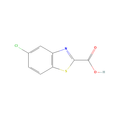 5-chloro-1,3-benzothiazole-2-carboxylic acid (CAS: 3507-53-7) - Chemical Structure and Molecular Formula 