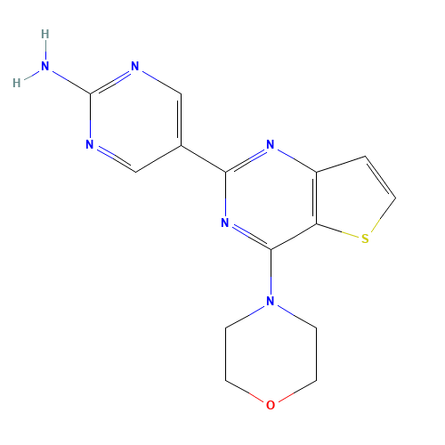 5-(4-morpholin-4-ylthieno[3,2-d]pyrimidin-2-yl)pyrimidin-2-amine (CAS: 1033733-43-5) - Related Chemical Product