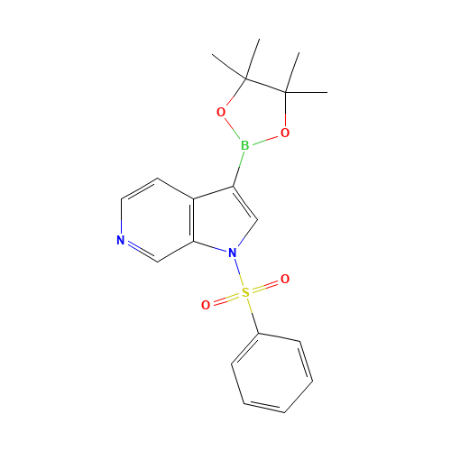 1-(benzenesulfonyl)-3-(4,4,5,5-tetramethyl-1,3,2-dioxaborolan-2-yl)pyrrolo[2,3-c]pyridine (CAS: 1174038-65-3) - Related Chemical Product