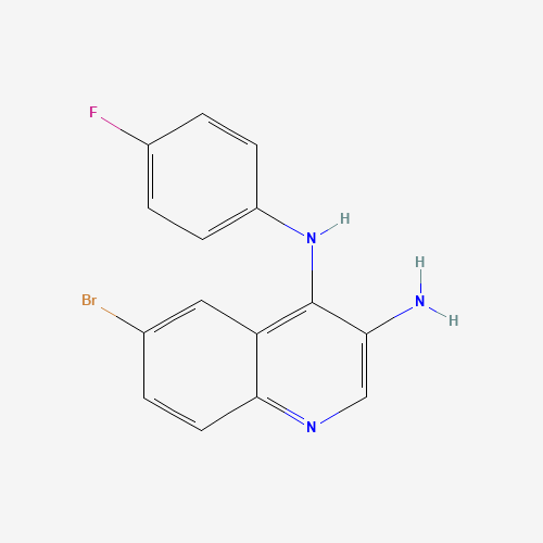 6-bromo-4-N-(4-fluorophenyl)quinoline-3,4-diamine (CAS: 853910-68-6) - Related Chemical Product