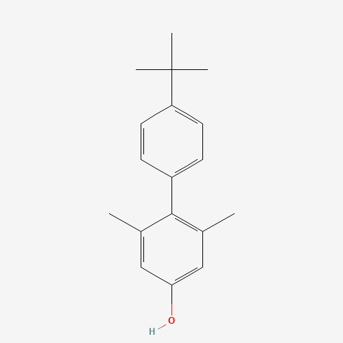 4-(4-tert-butylphenyl)-3,5-dimethylphenol (CAS: 906101-33-5) - Chemical Structure and Molecular Formula 