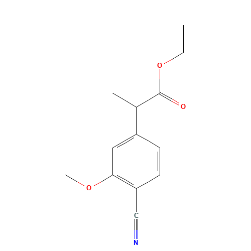 ethyl 2-(4-cyano-3-methoxyphenyl)propanoate (CAS: 1255207-23-8) - Related Chemical Product