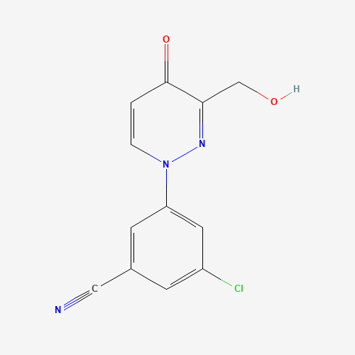 3-chloro-5-[3-(hydroxymethyl)-4-oxopyridazin-1-yl]benzonitrile (CAS: 1314397-16-4) - Related Chemical Product