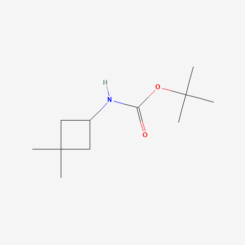 tert-butyl N-(3,3-dimethylcyclobutyl)carbamate (CAS: 1284247-21-7) - Chemical Structure and Molecular Formula 