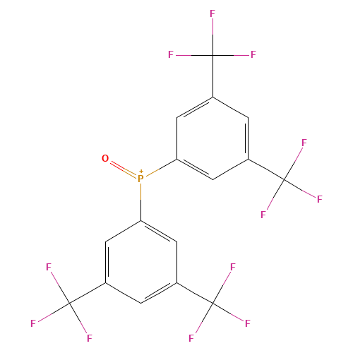bis[3,5-bis(trifluoromethyl)phenyl]-oxophosphanium (CAS: 15979-14-3) - Chemical Structure and Molecular Formula 