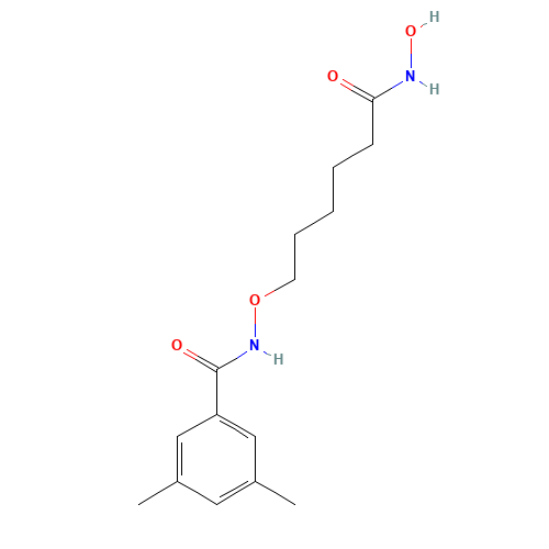 N-[6-(hydroxyamino)-6-oxohexoxy]-3,5-dimethylbenzamide (CAS: 1418033-25-6) - Chemical Structure and Molecular Formula 