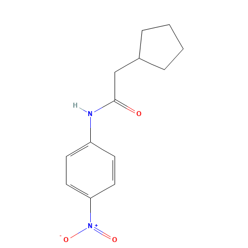 2-cyclopentyl-N-(4-nitrophenyl)acetamide (CAS: 1354057-31-0) - Chemical Structure and Molecular Formula 