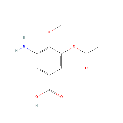 3-acetyloxy-5-amino-4-methoxybenzoic acid (CAS: 343957-06-2) - Related Chemical Product