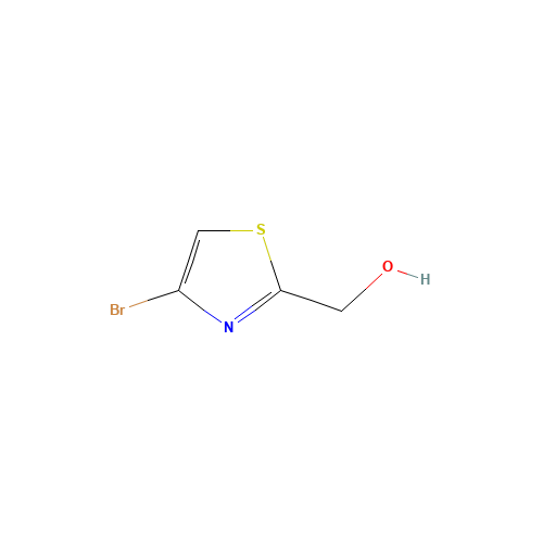 (4-bromo-1,3-thiazol-2-yl)methanol (CAS: 204513-31-5) - Chemical Structure and Molecular Formula 