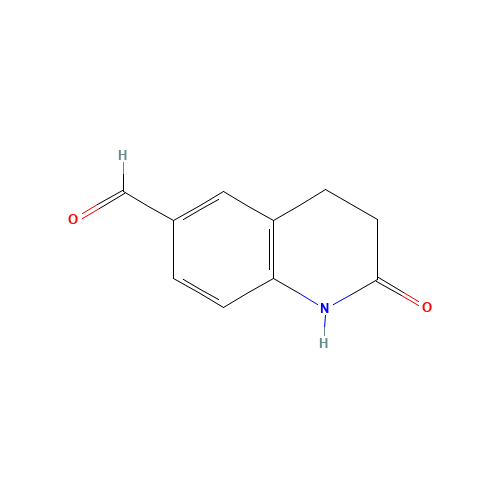 2-oxo-3,4-dihydro-1H-quinoline-6-carbaldehyde (CAS: 108284-94-2) - Chemical Structure and Molecular Formula 