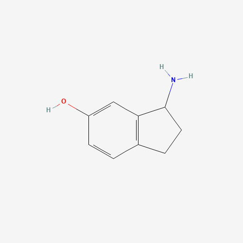 3-amino-2,3-dihydro-1H-inden-5-ol (CAS: 168902-76-9) - Chemical Structure and Molecular Formula 