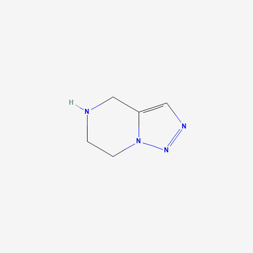 4,5,6,7-tetrahydrotriazolo[1,5-a]pyrazine (CAS: 123291-54-3) - Chemical Structure and Molecular Formula 