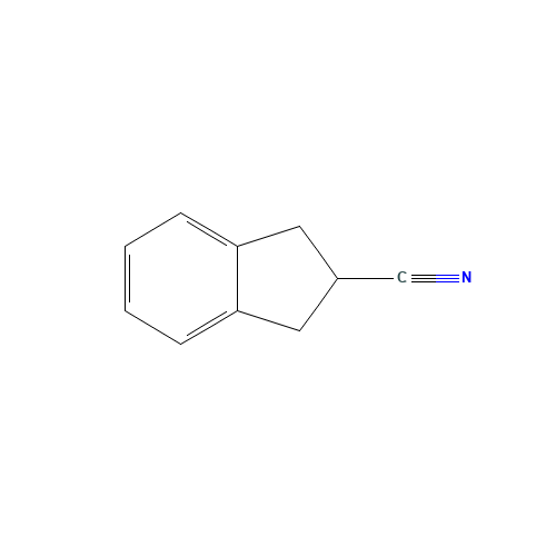 2,3-dihydro-1H-indene-2-carbonitrile (CAS: 26453-01-0) - Chemical Structure and Molecular Formula 