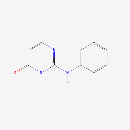 2-anilino-3-methylpyrimidin-4-one (CAS: 859957-29-2) - Chemical Structure and Molecular Formula 