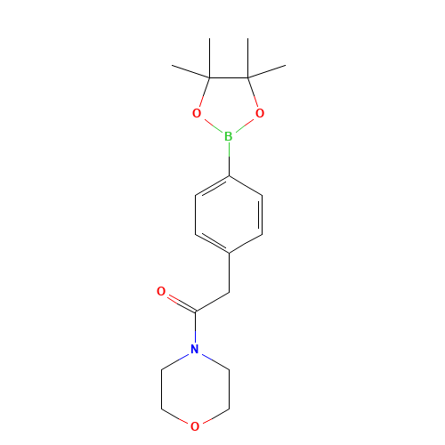 1-morpholin-4-yl-2-[4-(4,4,5,5-tetramethyl-1,3,2-dioxaborolan-2-yl)phenyl]ethanone (CAS: 1092563-23-9) - Related Chemical Product