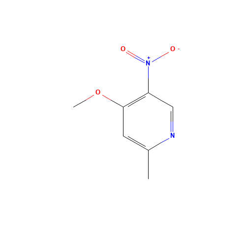 4-methoxy-2-methyl-5-nitropyridine (CAS: 789474-20-0) - Chemical Structure and Molecular Formula 